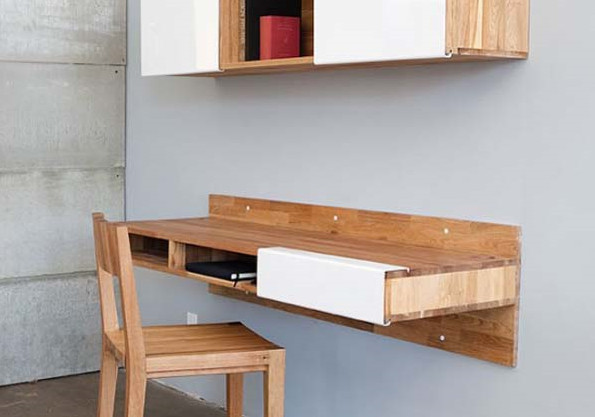 Desk against the wall deals